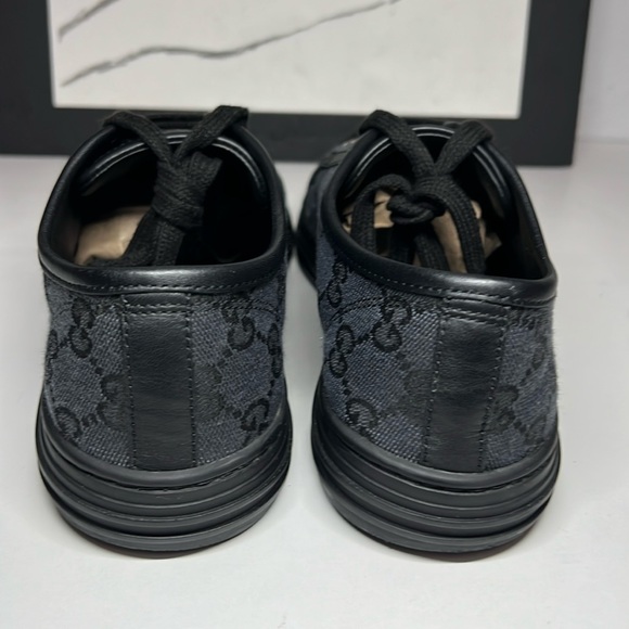 Gucci Canvas & Leather Black Sneaker Women’s Size US 7.5 - Picture 6 of 16